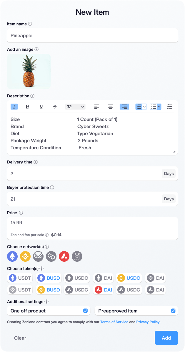 marketplace create